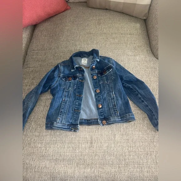 Denim&Co Classic Blue Jean Jacket for Kids - Picture 1 of 6